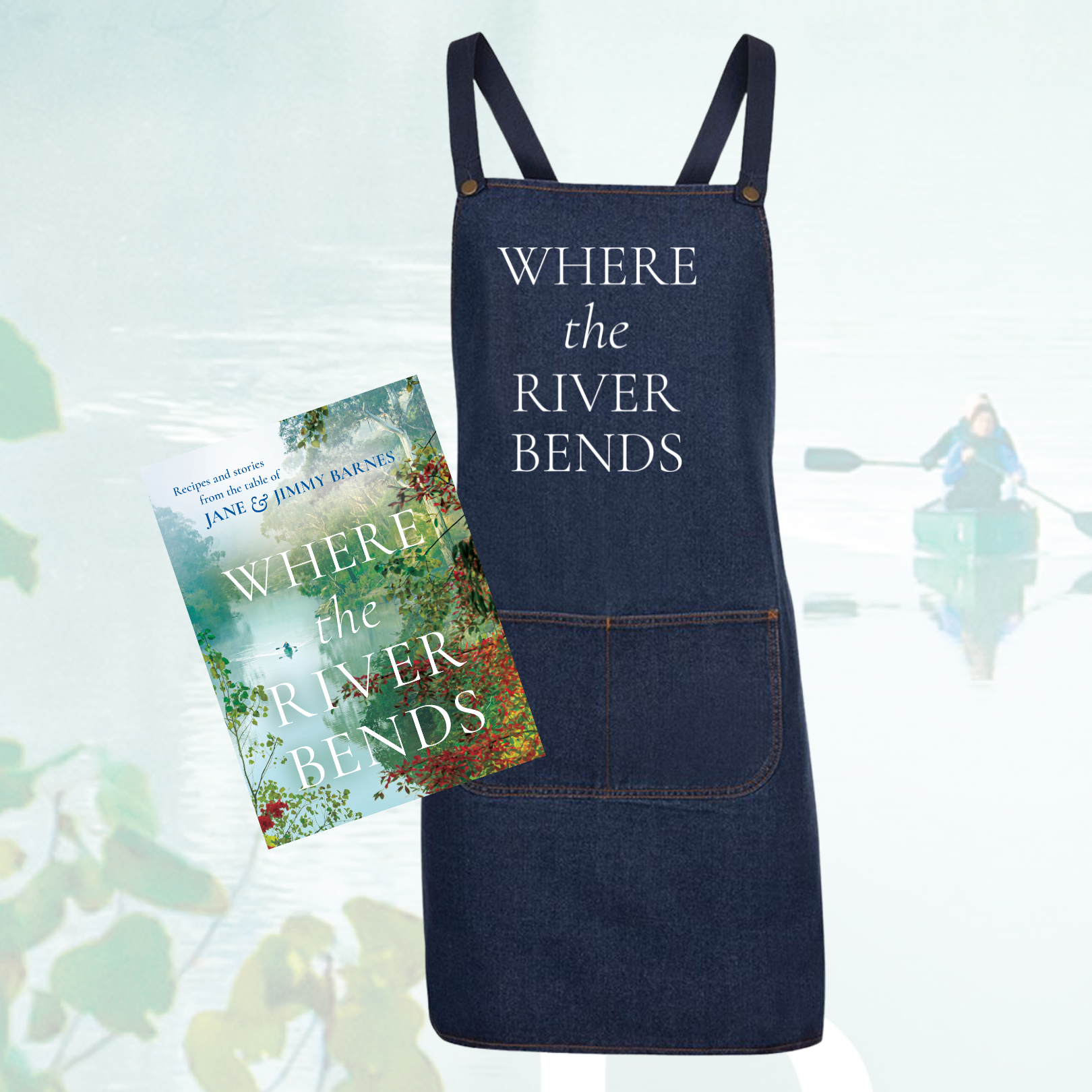 Where The River Bends Book & Apron Set