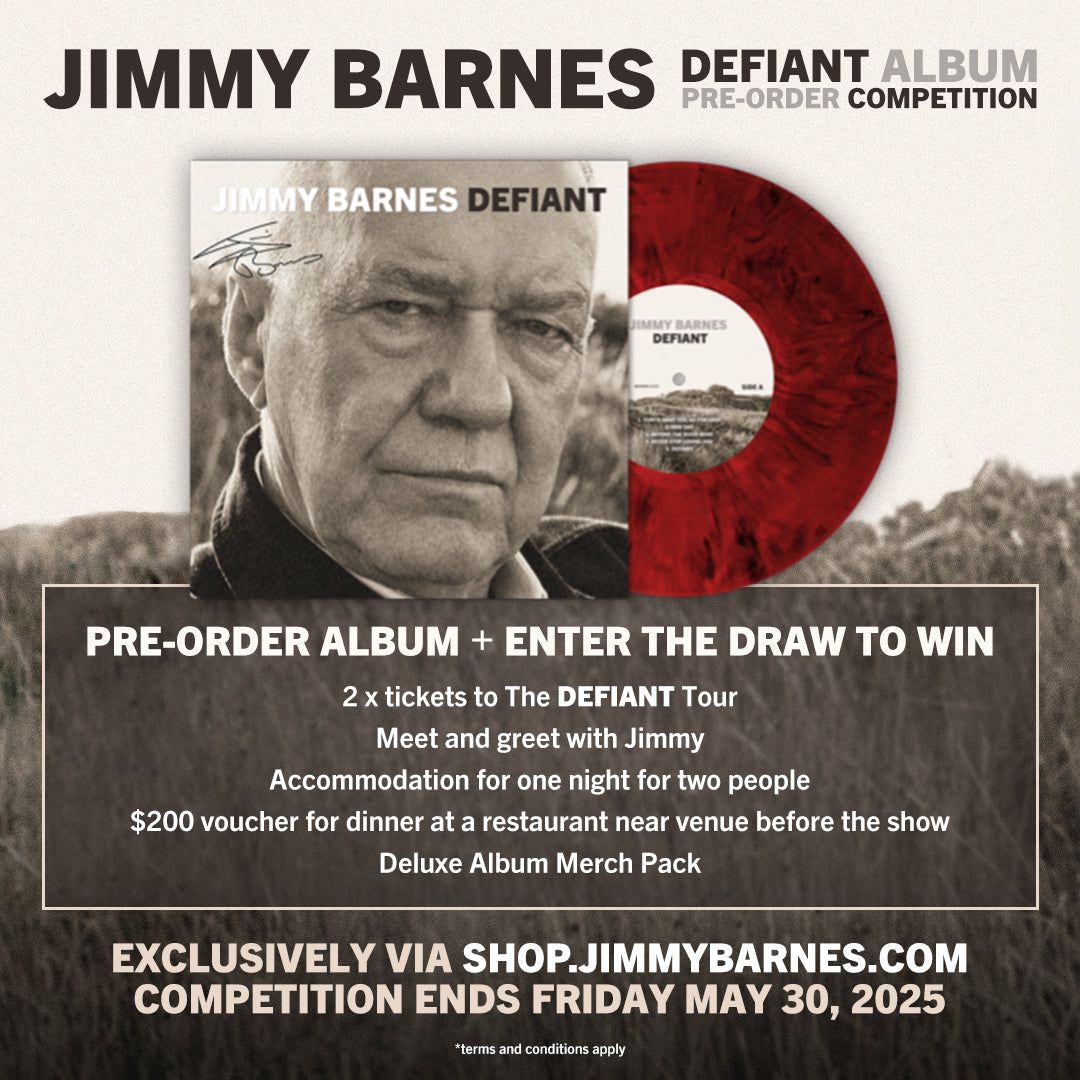 DEFIANT Jimmy Barnes Online Store