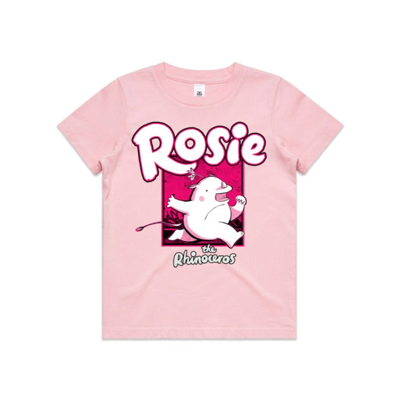 Rosie the Rhinoceros Pink Kids T-Shirt